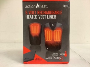 Action Heat Heated Vest Liner, E-Commerce Return, Sold as is