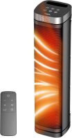 X-Large 1500W Electric Space Heaters for Indoor Use, 24 inches Thermostat, 70&deg; Oscillation, ECO Modes, Remote, 12H Timer, Fast Heating, Quiet PTC Heater for Office, Bedroom