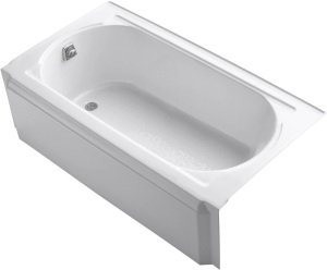 Kohler Cast Iron K-721-0 Memoirs 5-Foot Bath, White. 60" x 32" x 17-7/16", Left Outlet. Appears New. $1,593 Retail Value