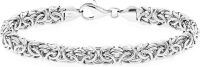 Miabella Italian 925 Sterling Silver Byzantine Bracelet for Women