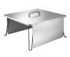 VEVOR Fire Pit Heat Deflector, 25.4 x 25.4 x 14.6 in. Square, Stainless Steel