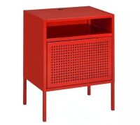 Gemma Nightstand with USB Port in Red