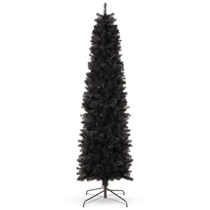 6' Black Artificial Pencil Holiday Christmas Tree 