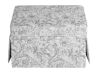 Uixe Rococo Light Gray Chenille Rectangle Storage Ottoman
