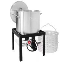 CreoleFeast 60 Qt. Seafood Boiling Kit with Strainer