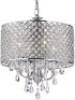&nbsp;Crystal Drum Shade Chandelier
