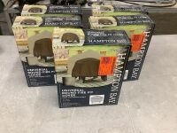 Lot of (5) Hampton Bay 30 in. Round Outdoor Patio Fire Pit Cover