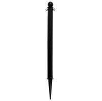 Lot of (4) Mr. Chain 3 in. Black Heavy-Duty Ground Pole