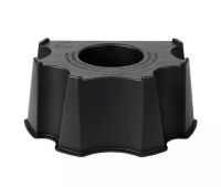 RTS Home Accents Black Plastic UV-Resistant Outdoor Rain Barrel Stand (27 in. W x 20.6 in. L x 10.1 in. H)