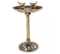 Patio Premier Bronze Resin Sitting Pair Birdbath