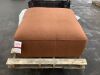 Coaster Jennifer Brown Fabric Square Ottoman - 2
