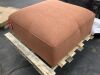 Coaster Jennifer Brown Fabric Square Ottoman - 3