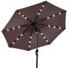 Solar LED Lighted Patio Umbrella w/ Tilt Adjustment, UV-Resistant - 10ft
