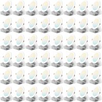 Amico 48 Pack 6 Inch 5CCT LED Ultra-Thin Recessed Ceiling Light, 1050LM 12W, 2700K-5000K, 5%-100% Dimmable, 120V, Ultra-Thin Canless Wafer Downlight with Junction Box, ETL, FCC, IC & Damp Rated