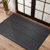 Front Door Mat Indoor Outdoor Entrance, 3' x 5' Heavy Duty Doormat Entryway Absorbent Low Profile Welcome Mats Non-Slip, Trap Dirt Durable Mats for Home, Patio, Garage