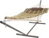 Cotton Rope Hammock & 12 Feet Steel Stand Combo w/ Stripe Pad and Pillow&nbsp;