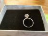 Floral Heart Shape Moissanite Ring - 4