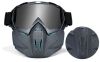 Set of 2 Snow Ninja Mask,Snow Ninja Ski Mask Goggles,Windproof Snowboard Ski Face Mask Goggles,Snow Ski Mask Full Face Mask for Winter (Carbon Fiber & Black)