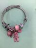 Bracelet with a Teddy Bear Charm and Rhinestone Embellishments - 2