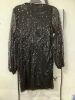 Double Crazy Sequin Faux-Wrap Mini Dress - 3