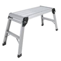 Aluminum Platform Drywall Step Up Folding Work Bench Ladder