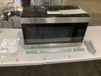 Amana 1.6 cu. ft. Stainless Steel Electric 1000-Watt Over the Range Microwave 300 Exhaust CFM - Dented