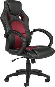 High-Back Faux Leather Executive Swivel Office Chair    