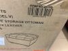 Convenience Concepts Designs4Comfort 5th Avenue Burgundy Faux Leather Storage Ottoman - 5