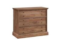 Sauder Barrister Lane 3-Drawer Sindoori Mango Chest of Drawers 29.37 in. 36.457 in. x 16.693 in. - Dented Corner