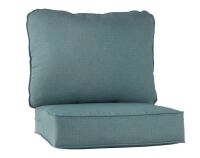24 in. x 24 in. 2-Piece Outdoor Deep Seat Lounge Chair Cushion in Seaglass