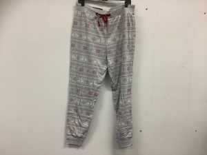 Natural Reflections Printed Womens Joggers, L, Appears New, Sold as is