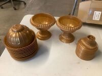 12 Pack of Two-Piece Plastic Floral Urn Planters