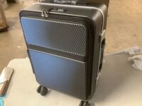 20-Inch Hardshell Business Carry-On Suitcase with Stickers