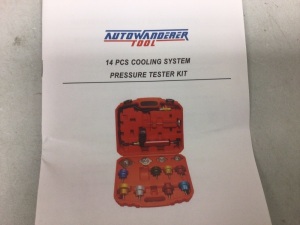 Cooling System Pressure Tester Kit, E-Comm Return