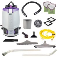ProTeam GoFit 6, 6 Quart Commercial Backpack Vacuum with Restaurant Tool Kit