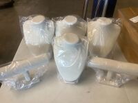 White Velvet Jewelry Display Fixtures