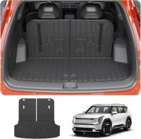 Trunk Mat with Backrest Mat for 2024 2025 2026 Kia EV9 6&7 Seats