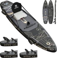 iTAOSTAR Adventure 12&rsquo;&times;35" Extra Wide Paddle Board with Seat, One-Stop Premium SUP Board Accessories, Tailored 5 Fins, Stable Inflatable Stand Up Paddle Boards for Youth/Adults of All Skill Levels