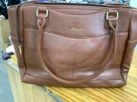 Leather Vintage Tote Bag 15.6" 17.3"