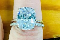 Elongated Cushion-Cut Solitaire Engagement Ring