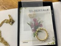 SILBERTALE 3-Piece Gold-Plated Jewelry Set for Women