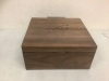 Small Walnut Wooden Stash Box, E-Commerce Return, Sold as is