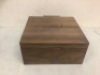 Small Walnut Wooden Stash Box, E-Commerce Return, Sold as is