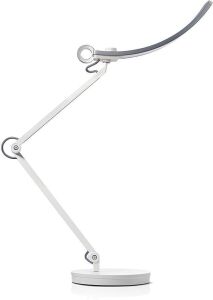 BenQ e-Reading LED Desk Lamp with Swing Arm, Auto-Dimming and Hue Adjustment, No Screen Glare, Eye Care, Perfect for Designers, Engineers, Architects, Reading, Office - Silver - Appears New