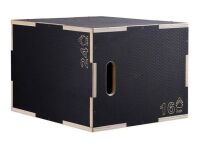 VEVOR 3 in 1 Anti-Slip Wooden Plyometric Jump Box, 24/20/16 in.