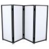 DJ Event Facade Metal Frame Booth White/Black