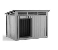 32 in. Outdoor Deluxe Large Dog House, Slanted and Weather-Resistant Roof