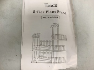 Tooca 5 Tier Plant Stand, Appears New, Sold as is