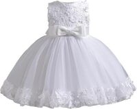 White formal toddler dress