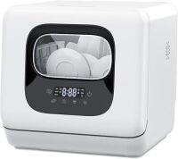 Countertop Dishwasher, 28 Pieces Dishes/Cycle, 6 Washing Programs & Hot Drying